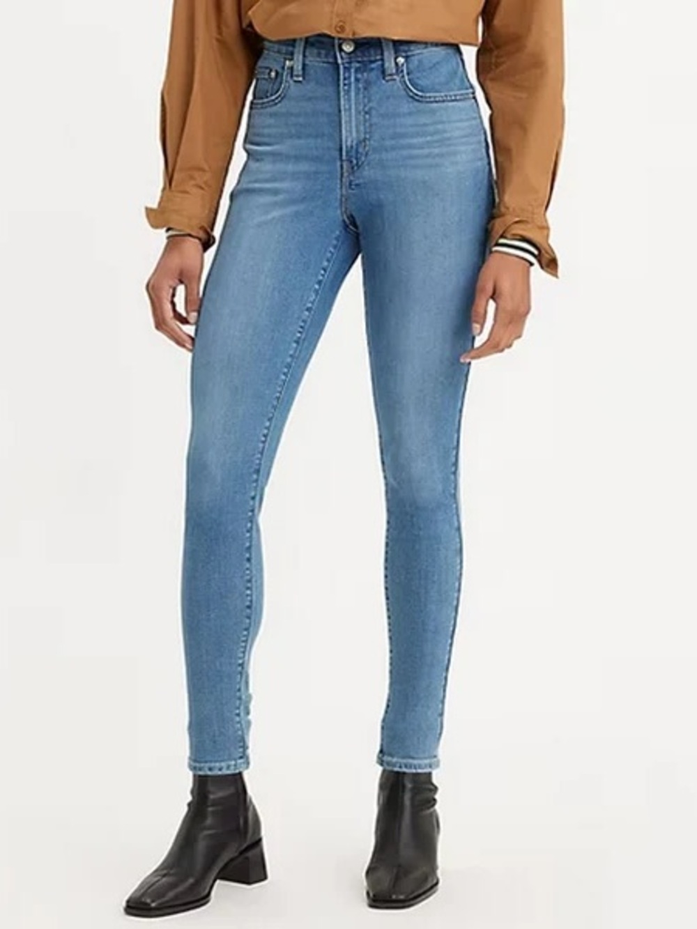 Levi’s 721 High Rise Denim Light Wash Skinny Jeans Blue Size 27x32